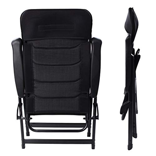 your GEAR Sovana 3D - XXL Gartenstuhl Hochlehner - 6-Fach Verstellbarer Klappstuhl - Quick Dry Polsterung & 3D Mesh-Bezug - Ergonomischer Gartensessel – Bild 8