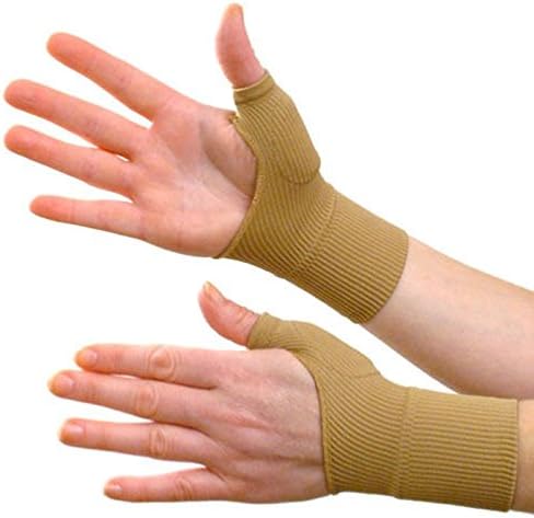 1Pairs Beige Colors Arthritis Gloves Medical Sport Wrist Thumbs Hands Spica Splint Support Brace Stabiliser Arthritis