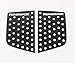 Nicebee 2PCS/Set Aluminum Alloy C Pillar Window Glass Sports Plate Molding Trim Decoration Sun Shield for Jeep Renegade 2015-2018