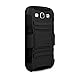 Cellularvilla for Samsung Galaxy Grand GT-I9080 GT-I9082 Duos Black Hard Soft Dual Layer Holster Case Kickstand with Locking Belt Swivel Clip Cover Protector