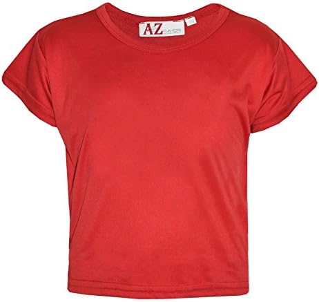 A2Z 4 KidsGirls Top Kids Plain Color Stylish Fahsion Trendy T Shirt Crop Top Red