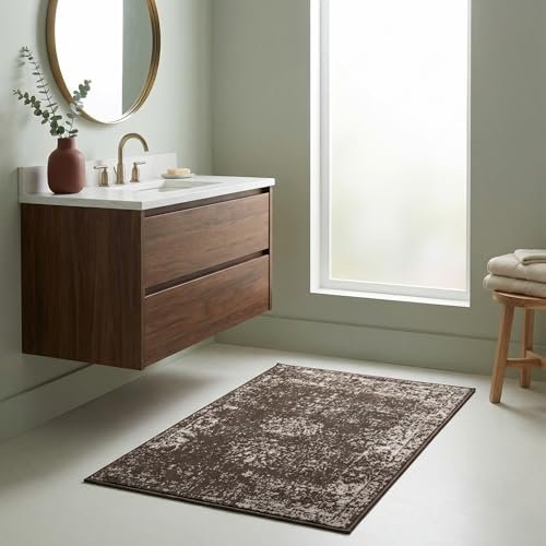 Unique Loom Sofia Collection Area Rug - Casino (3' 3" x 5' 3" Rectangle, Brown/…