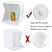 Portable Photo Studio,URiver Mini LED Light Box Kit Folding Table Top and 4 Backdrops Photography Lighting Tent (Size:9.5