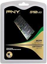 PNY OPTIMA 512MB SDR 100/133MHz PC100/PC133 SODIMM Laptop Memory Module view 2
