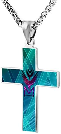 Logan-Paul Jewelry Zinc Alloy Chain Cross Pendant Necklace for Men Women with Necklace