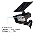 LivEditor Solar Spotlight 8 LED Outdoor Waterproof Wireless Lamp for Patio,Deck,Yard,Garden with Auto Dim/Bright Mode - 1 Pack