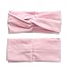 DRESHOW 4 Pack Headbands Vintage Elastic Printed Head Wrap Stretchy Moisture Hairband Twisted Cute Hair Accessories (4 Pack Criss Cross)