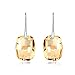 Silver Crystal Diamond Accent Wish Stone Fashion Earrings Studs Drop Set for Women, with a Gift Box, Made with SWAROVSKI Crystal,Yellow
