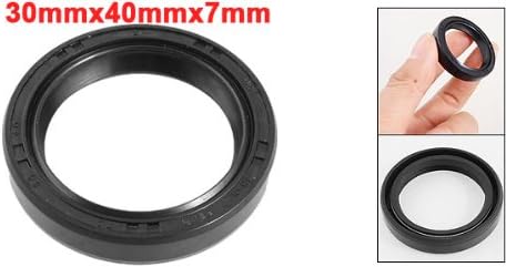 Sourcingmap Spring Loaded Metric Rotary Shaft TC Oil Seal Double Lip 30x40x7mm, 50 - Image 3