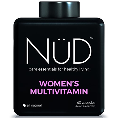 Daily Multivitamin for Women by NuD - Best for Skin and Hair, Immune System, Energy and Whole Body Health - 100% All Natural Supplements with Vitamins A, B, C, D, K & Other Minerals - Made in USA