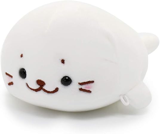 Amazon しろたん ふわもち ちびマスコット 16cm ミニ マスコット ぬいぐるみ ぬいぐるみ おもちゃ