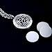 Aromatherapy Essential Oil Diffuser Locket Necklace ~ Wear Your Aroma Oils ~ Hypo-Allergenic Surgical Grade Stainless Steel Pendant Jewelry Set | 3 Refill Pads Included | For Men, Women, Boys & Girls