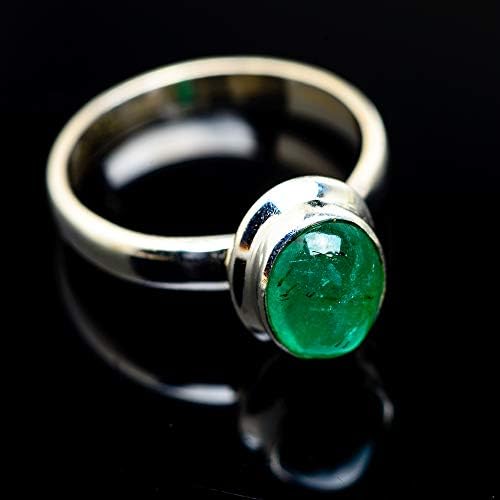 Ana Silver Co Emerald Ring Size 6.5 (925 Sterling Silver) - Handmade Jewelry, Bohemian, Vintage RING975514