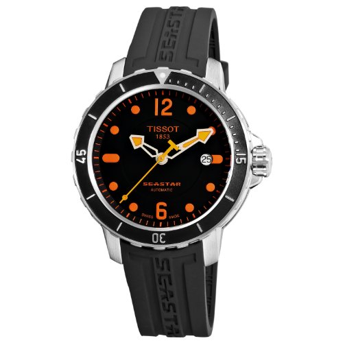 Tissot-Seastar-Automatic-Black-Dial-Mens-watch-T0664071705701