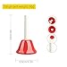Colorful Hand Percussion Bells, 8 Note Diatonic Metal Hand Bell Kit with Carry Bag for Toddler, Kid, Adults, Used for Festival, Musical Teaching, Church Chorus, Wedding, Family Party
