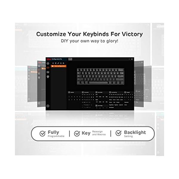 RK-ROYAL-KLUDGE-RK61-Wireless-60-Mechanical-Gaming-Keyboard-Ultra-Compact-Bluetooth-Keyboard-with-Clicky-Blue-Switch-Compatible-for-Multi-Device-Connection-White RK ROYAL KLUDGE RK61 Wireless 60% Triple Mode BT5.0/2.4G/USB-C Mechanical Keyboard, 61 Keys Bluetooth Mechanical…