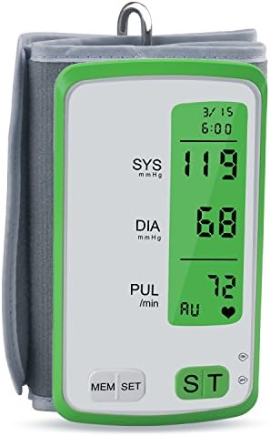 Upper Arm Blood Pressure Monitor Rechargeable With Memory Storage Pulse Diastolic Systolic Measurement