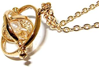 QueenGEEK Harry Potter Mini Time Turner Rotating Charm Pendant Necklace US SELLER