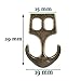 Paracord Planet Two Hole Clasps – Anchor, Bronze (2 Pack)