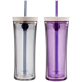 Contigo Shake & Go Tumbler, 20 oz, in Clear with Monaco Straw