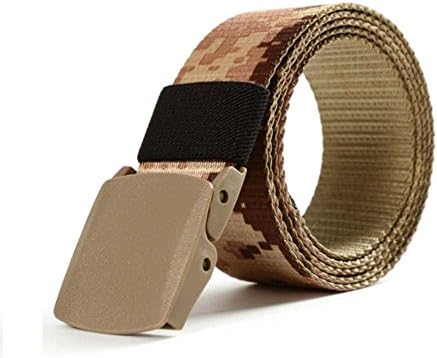Nylon Canvas Belts for Men-Outdoor Military Tactical Style-1.38 inches Breathable Casual Plastic Buckle Web Belts