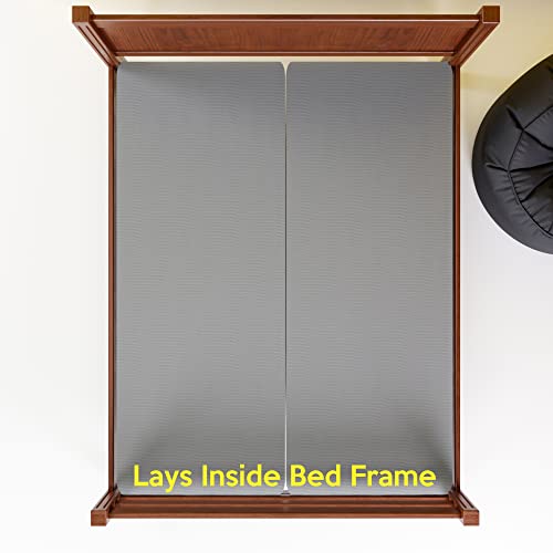 Continental Sleep Split Fully Assembled Bunkie Board for Mattress/Bed Support, King, Grey