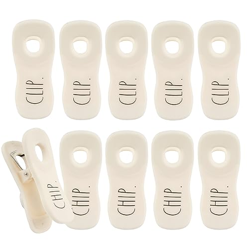 Rae Dunn 10 Pc Bag Clips with Magnet- Food