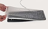 Keyboard COVER Compatible with LOGITECH K120/MK120 - Part 483G104 - Protects from Mold, Spills, Dirt, Grease, Food, and Bacteria - Easy to Clean and Disinfect.