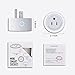 WiFi Smart Plug 2 Pack caloics Mini Wireless Plug Outlet Remote Voice Control Intelligent Socket with Timing Function Home Smart Switch Plug Compatible with Alexa from Anywhere Anytime (2-Pack)
