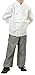 KNG Kids White Chef Coat - Classic Chef Jacket for Boys and Girls - Large