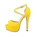ZriEy Women Sandals 14CM / 5.5 inches High-Heeled Peep Toe Platform Party Sandals for Wedding Working Shoes Double Color
