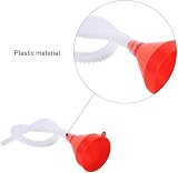 qiqiqiaqia 1 Set Fuel Transfer Funnel Universal Plastic Oil Funnel with 55cm view 3