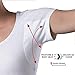 Women's Sweatproof Undershirt - Scoop Neck T-Shirt with Underarm Sweat Pads - Slim Fit - Aluminum-Free Alternative - White - Small
