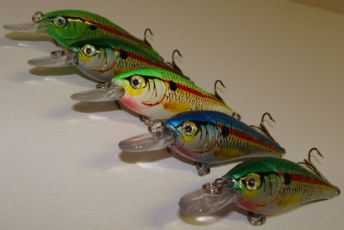 5-L5BS-Custom-Shad-Lures-Plugs-Crankbaits-Bass-Fishing-Set 5-L5BS-Custom-Shad-Lures-Plugs-Crankbaits-Bass-Fishing-Set