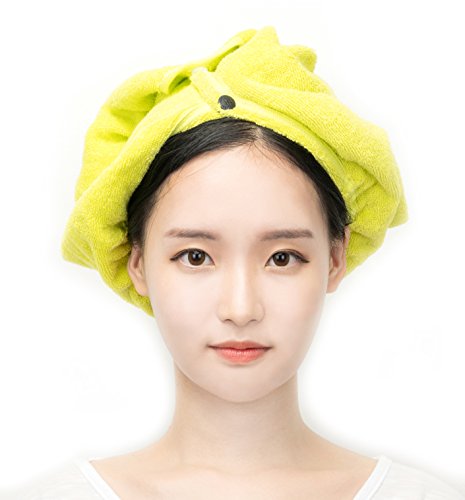 Korean Cosmetics Hair-Towel Wrap (Yellow)