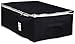 Sleeping Lamb Fabric Clothes Storage Bag, Dustproof underbed Storage Organizer for Comforters, Blanket, linens (Black)