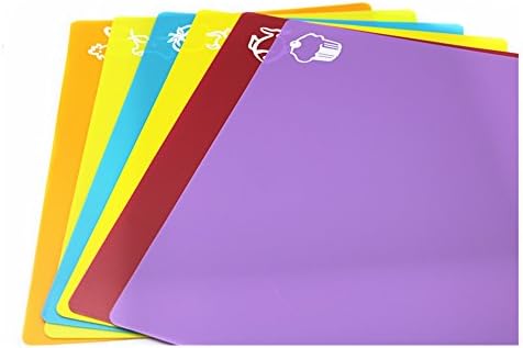 YETC 6PCS non-slip cutting board cutting board bamboo oil wood