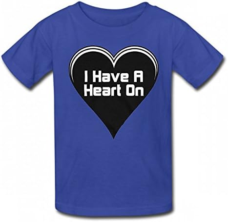 LNZUYD Have A Heart On Fashion Tshirt Cotton T-Shirts Best Quality Kid Tee Royal Blue