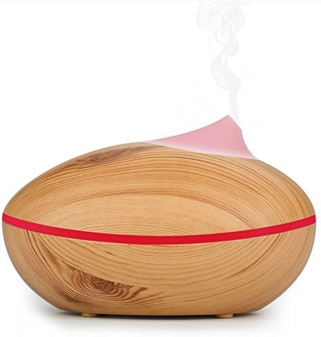 Oil Diffuser-Large 200 ml Capacity Wood Room Essential Life Oils Air Diffuser Humidifier with 7 Colors LED Light and Timer function …
