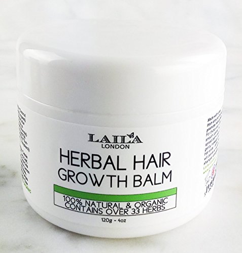 Hair Growth Herbal Organic Balm 100% Natural Promotes Intense Treatment for Natural Relaxed, Chemically Treated, Afro, African American. With Shea Butter, Coconut Oil Argan Jamaican Castor Oil 4C