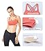 Queenie Ke Womens Yoga Sport Bra Light Support Strappy Free To Be Bra Size M Color Light Lava Across