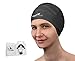 SealBuddy Silicone Swim Cap, Nose Clip and Ear Plugs Combo Set (Black)