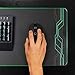 ENHANCE Extra Large Hard Mouse Pad - LED Gaming Mouse Pad with 7 RGB Color Modes, High Speed Tracking Surface, Recessed Lighting Controls & Clear Decals - Extended Acrylic Pad (29.5 x 11.4 inches)