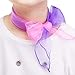 Livder 16 Pieces Dance Scarves, Square Juggling Silk Magic Performance Props Accessories Hair Neck Bag Waist Wrist Band Scarf, 24 by 24 Inches Gradient Colors