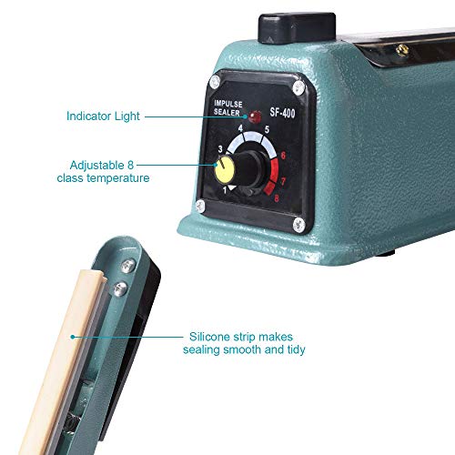 image for slendor 16 inch Impulse Bag Sealer w/Adjustable Timer Heat Seal Closer