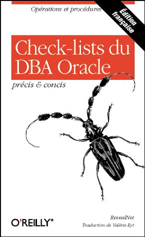 Check-lists du DBA Oracle