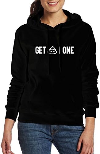 Get Shit Done Trendy Women's Cotton Classic Sweater Hoodie With Kangaroo Pocket
