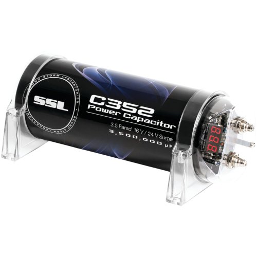1 - SSL 3.5-Farad Capacitor with Digital Display (White Finish), Capacitance tolerance: +/- 10%, Working voltage range: 16VDC, C353