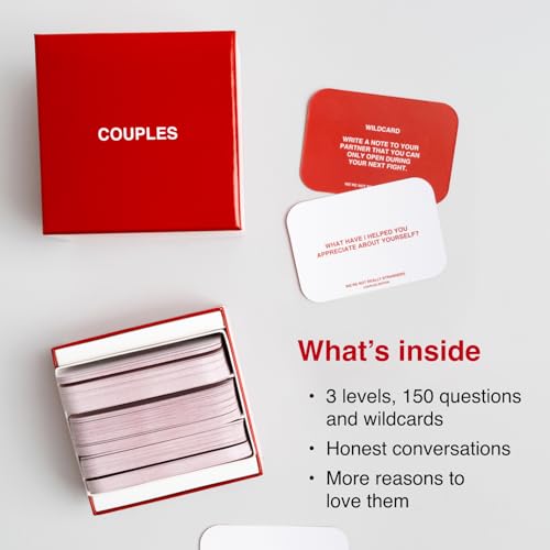 WE'RE NOT REALLY STRANGERS Couples Edition Card Game - 150 Conversation Cards for Couples - 2 Player Game for Memorable Date Nights & Game Nights, Ages 15+, 2 Players