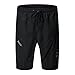 SANTIC Men's Baggy Padded Bike Shorts Comfort Breathable Cycling Short Black